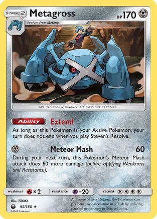 Metagross 095/168 - SM  Celestial Storm Holofoil - for just $0.77! 