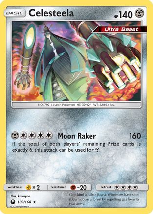Celesteela 100/168 - SM  Celestial Storm Holofoil - for just $2.51! 