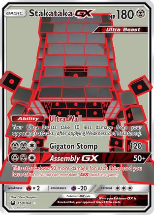 Stakataka GX (Full Art) 159/168 - SM  Celestial Storm Holofoil - for just $8.02! 
