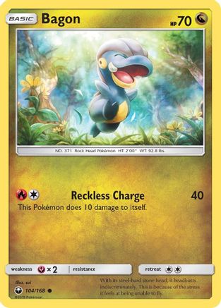 Bagon 104/168 - SM  Celestial Storm Reverse Holofoil - for just $0.23! 