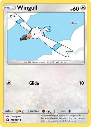 Wingull 111/168 - SM  Celestial Storm Reverse Holofoil - for just $0.18! 
