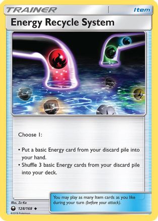 Energy Recycle System 128/168 - SM  Celestial Storm Reverse Holofoil - for just $0.20! 