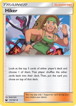 Hiker 133/168 - SM  Celestial Storm Reverse Holofoil - for just $0.15! 