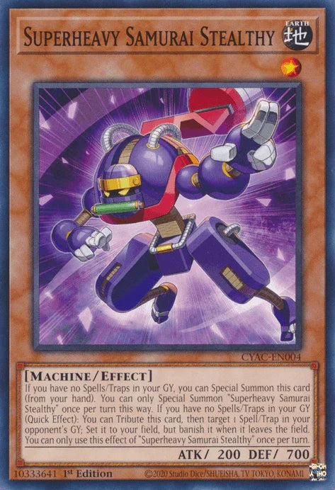 Superheavy Samurai Stealthy [CYAC-EN004] Common - for just $0.10! 