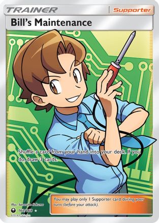 Bill's Maintenance (Full Art) 162/168 - SM  Celestial Storm Holofoil - for just $9.28! 