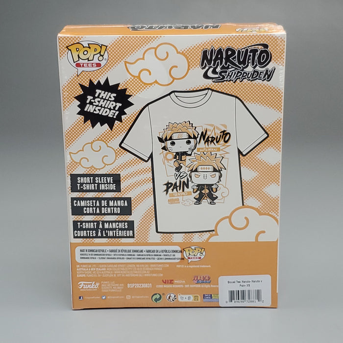 FUNKO Pop Naruto Shippuden Unisex T-Shirt SZ XS Naruto vs Pain Boxed Tee - for just $8! 