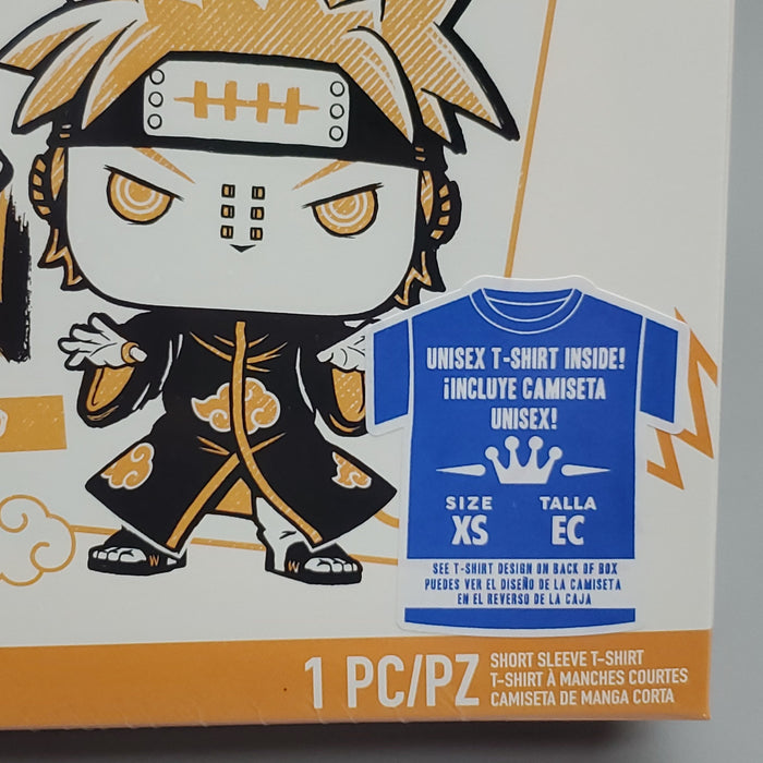 FUNKO Pop Naruto Shippuden Unisex T-Shirt SZ XS Naruto vs Pain Boxed Tee - for just $8! 