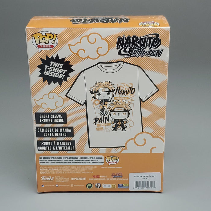 FUNKO Pop Naruto Shippuden Unisex T-Shirt SZ M Naruto vs Pain Boxed Tee - for just $8! 