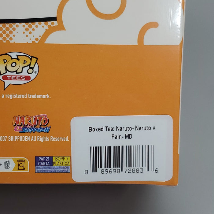 FUNKO Pop Naruto Shippuden Unisex T-Shirt SZ M Naruto vs Pain Boxed Tee - for just $8! 