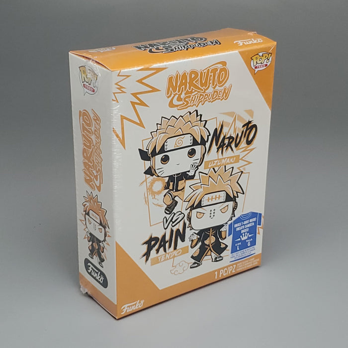 FUNKO Pop Naruto Shippuden Unisex T-Shirt SZ L Naruto vs Pain Boxed Tee - for just $8! 