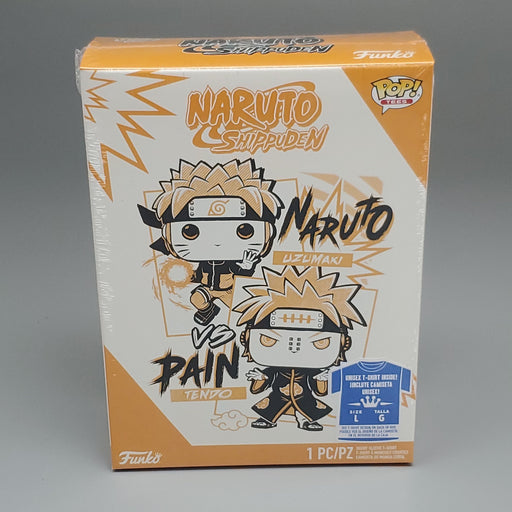 FUNKO Pop Naruto Shippuden Unisex T-Shirt SZ L Naruto vs Pain Boxed Tee - for just $8! 