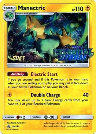 Manectric (Prerelease) [Staff] SM130 - SM Promos Holofoil - for just $20! 
