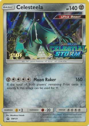 Celesteela (Prerelease) [Staff] SM131 - SM Promos Holofoil - for just $16.13! 