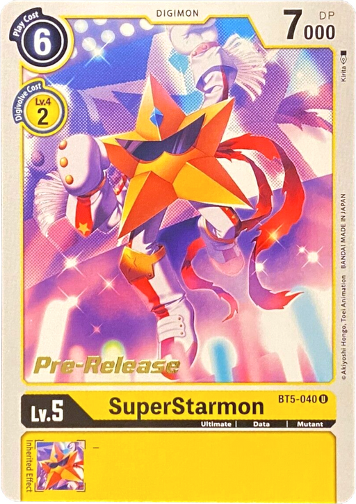 SuperStarmon [BT5-040] [Battle of Omni Pre-Release Promos] - Just $0.10! Shop now at Retro Gaming of Denver