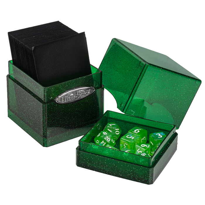 Ultra PRO: Satin Tower - Glitter Green - for just $0! 