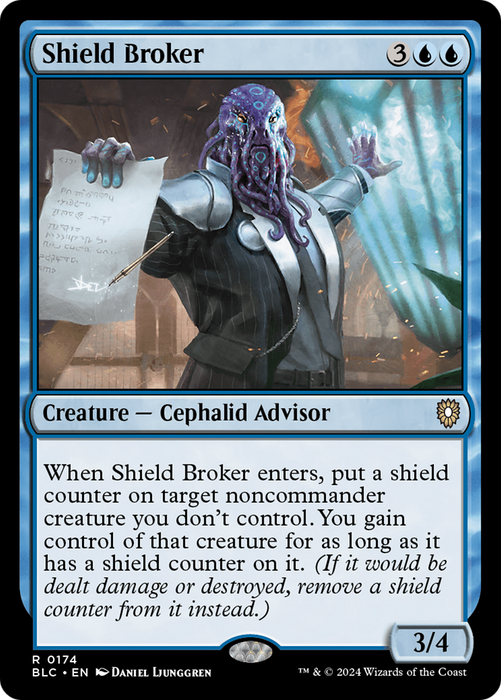 Shield Broker (BLC-174) - Bloomburrow Commander - for just $0.08! 