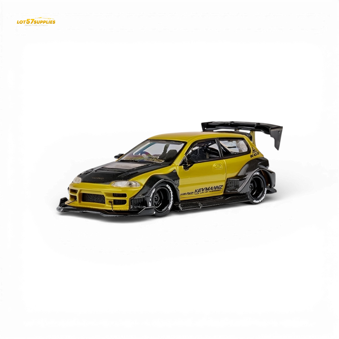 DCM Kevmannz Civic EG Ver.1 Gold Carbon Fiber Long Tail 1:64 - for just $36.99! 