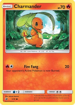 Charmander 001/70 - Dragon Majesty Reverse Holofoil - for just $2! 