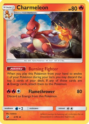 Charmeleon 002/70 - Dragon Majesty - for just $0.10! 