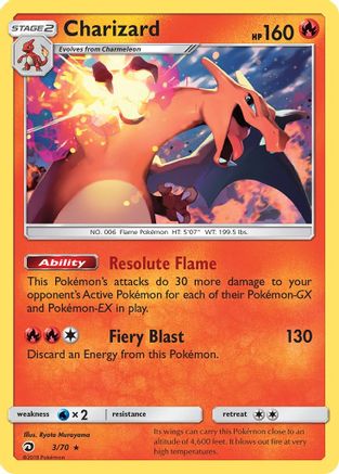Charizard 003/70 - Dragon Majesty Holofoil - for just $3.41! 