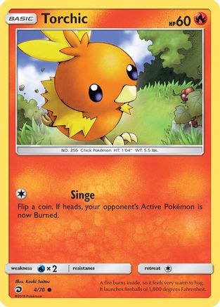 Torchic 004/70 - Dragon Majesty Reverse Holofoil - for just $0.43! 