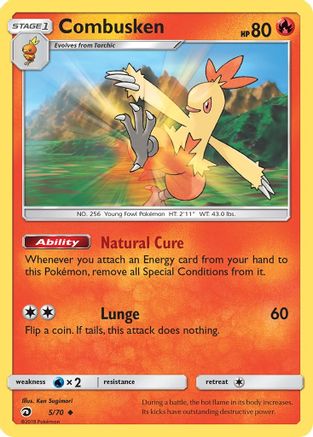 Combusken 005/70 - Dragon Majesty Reverse Holofoil - for just $0.38! 