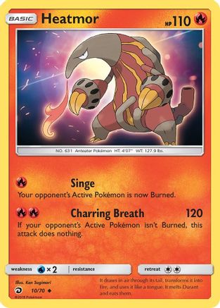 Heatmor 010/70 - Dragon Majesty Reverse Holofoil - for just $0.38! 