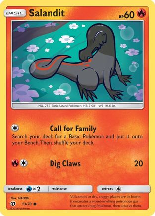 Salandit 013/70 - Dragon Majesty Reverse Holofoil - for just $0.15! 