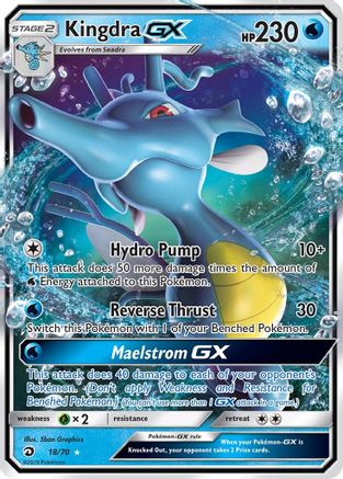 Kingdra GX 018/70 - Dragon Majesty Holofoil - for just $1.78! 