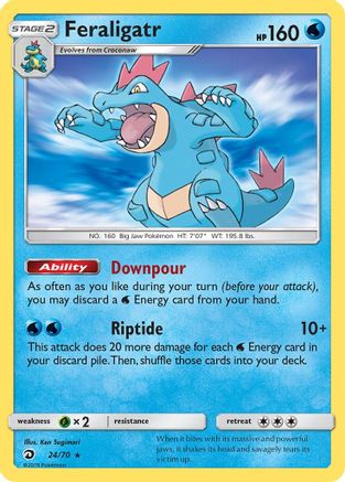 Feraligatr 024/70 - Dragon Majesty Holofoil - for just $0.50! 