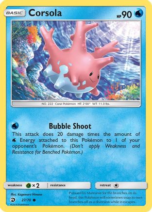 Corsola 027/70 - Dragon Majesty - for just $0.15! 