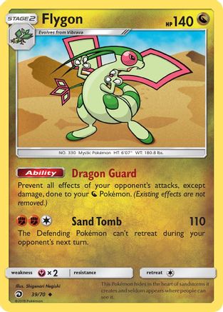 Flygon 039/70 - Dragon Majesty Reverse Holofoil - for just $1! 