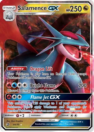Salamence GX 044/70 - Dragon Majesty Holofoil - for just $2.68! 