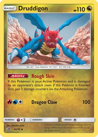 Druddigon 045/70 - Dragon Majesty Reverse Holofoil - for just $0.45! 