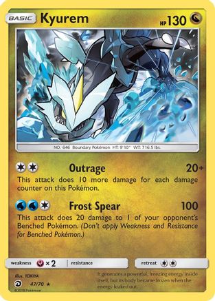 Kyurem 047/70 - Dragon Majesty Holofoil - for just $0.33! 