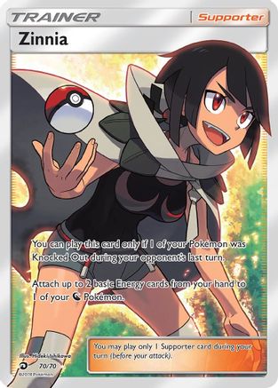 Zinnia (Full Art) 070/70 - Dragon Majesty Holofoil - for just $29.66! 
