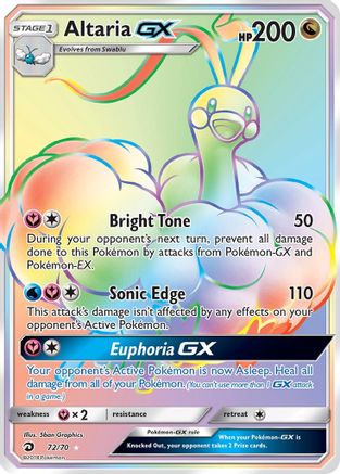 Altaria GX (Secret) 072/70 - Dragon Majesty Holofoil - for just $19.99! 