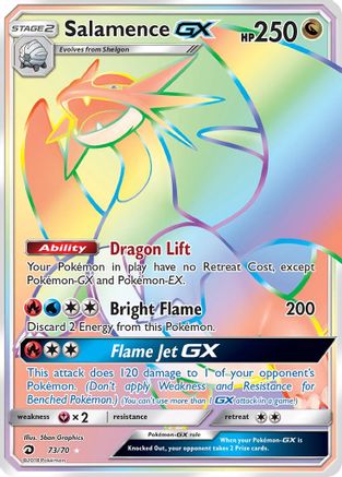 Salamence GX (Secret) 073/70 - Dragon Majesty Holofoil - for just $19.88! 