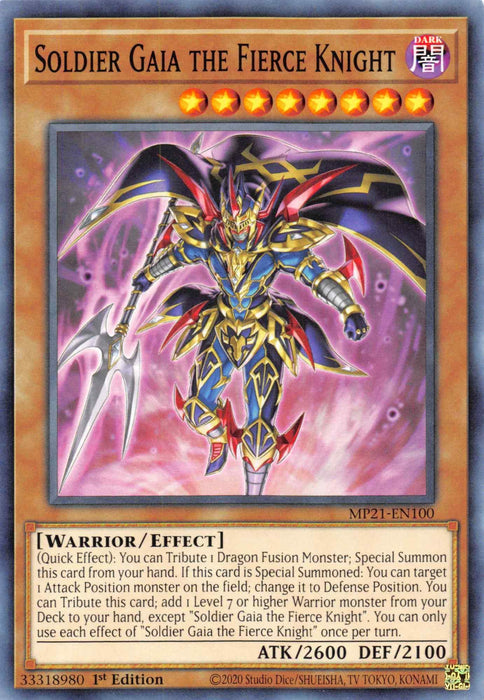 Soldier Gaia The Fierce Knight [MP21-EN100] Common - for just $0.10! 