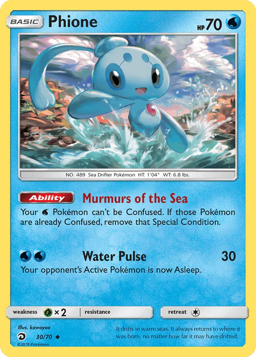 Phione (30/70) [Sun & Moon: Dragon Majesty] - for just $0.15! 