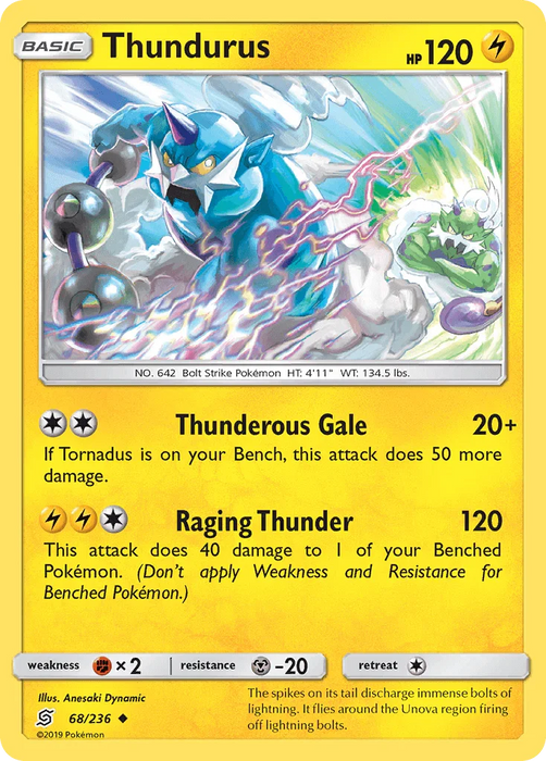 Thundurus (68/236) [Sun & Moon: Unified Minds] - for just $0.10! 