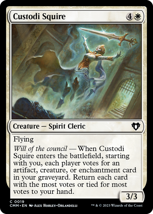 Custodi Squire (CMM-019) - Commander Masters - for just $0.01! 