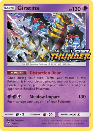 Giratina (Prerelease) SM151/248 - SM Promos Holofoil - for just $11.84! 