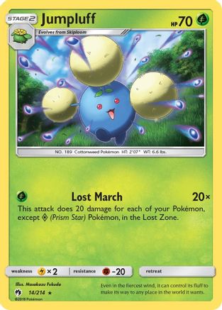 Jumpluff 014/214 - SM  Lost Thunder Holofoil - for just $0.48! 