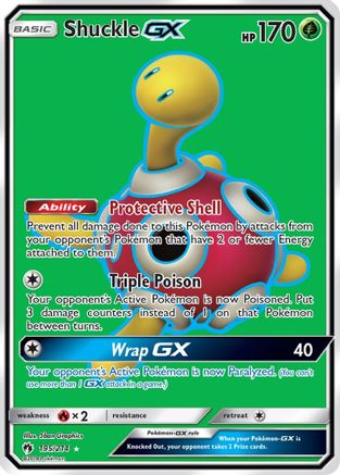 Shuckle GX (Full Art) 195/214 - SM  Lost Thunder Holofoil - for just $10! 