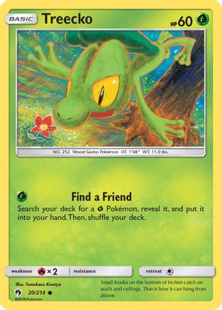 Treecko 020/214 - SM  Lost Thunder - for just $0.23! 