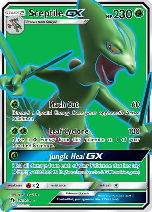 Sceptile GX (Full Art) 196/214 - SM  Lost Thunder Holofoil - for just $4.94! 
