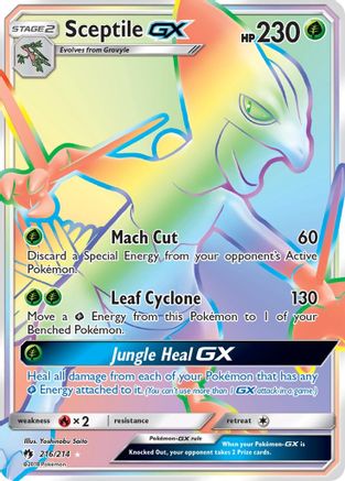 Sceptile GX (Secret) 216/214 - SM  Lost Thunder Holofoil - for just $1.99! 