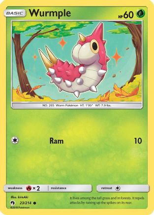 Wurmple 023/214 - SM  Lost Thunder - for just $0.08! 