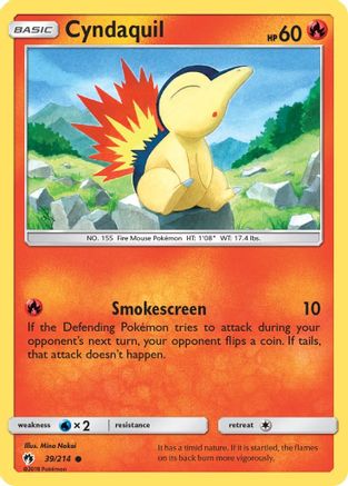 Cyndaquil 039/214 - SM  Lost Thunder - for just $0.13! 